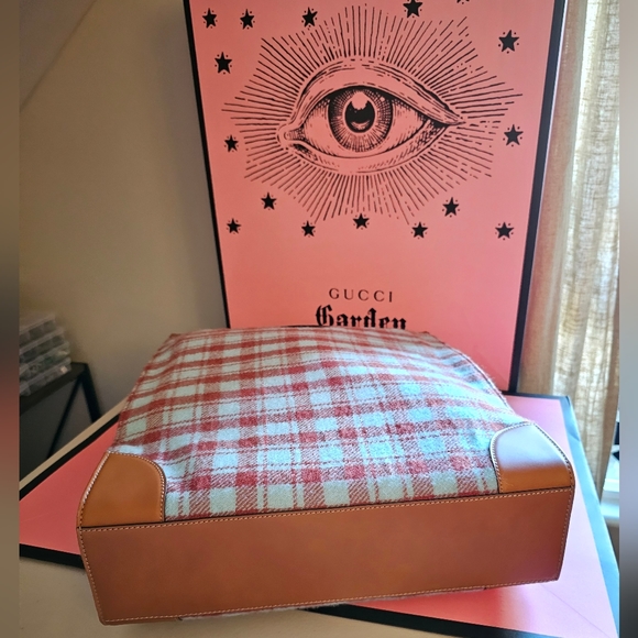 RARE! Authentic NIB Gucci Garden FLORENCE Tweed Leather Tote Bag - Picture 4 of 13